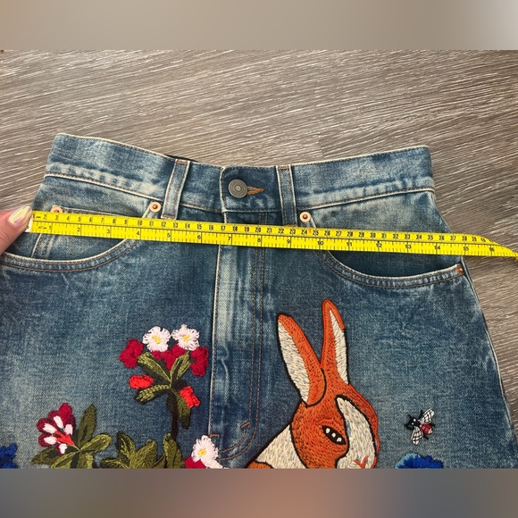 Gucci Embroidered Bunny Rabbit Skirt - Picture 9 of 9